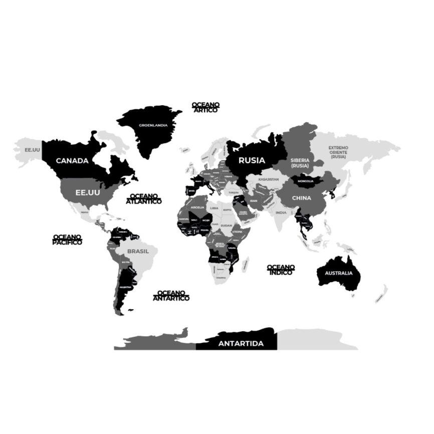 MAPA PLANISFERIO 3D XL