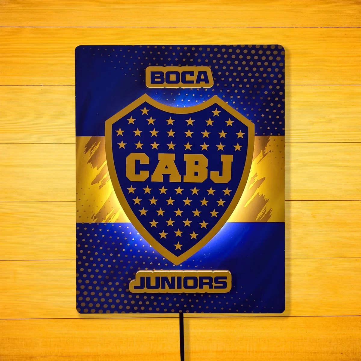Cuadro De Futbol Con Luz De Boca Boca - Imagen 3