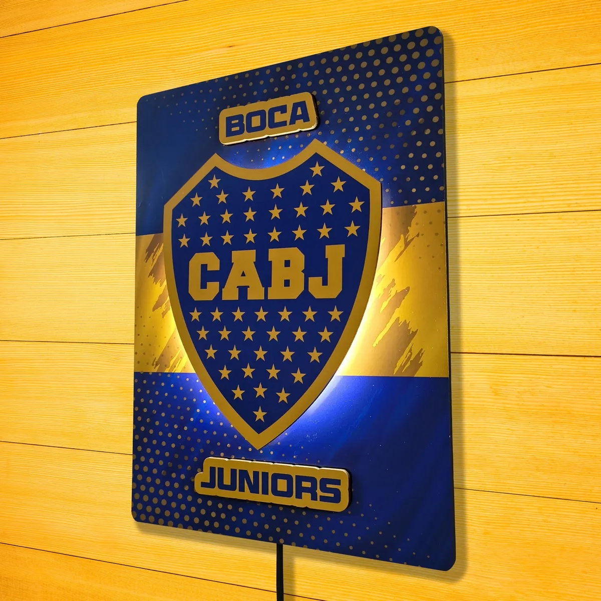 Cuadro De Futbol Con Luz De Boca Boca - Imagen 2