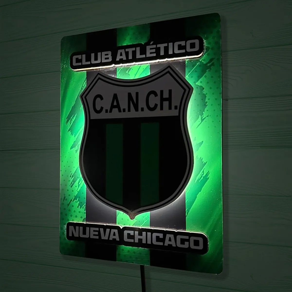 Cuadro De Futbol Con Luz De Chicago Chicago - Imagen 4