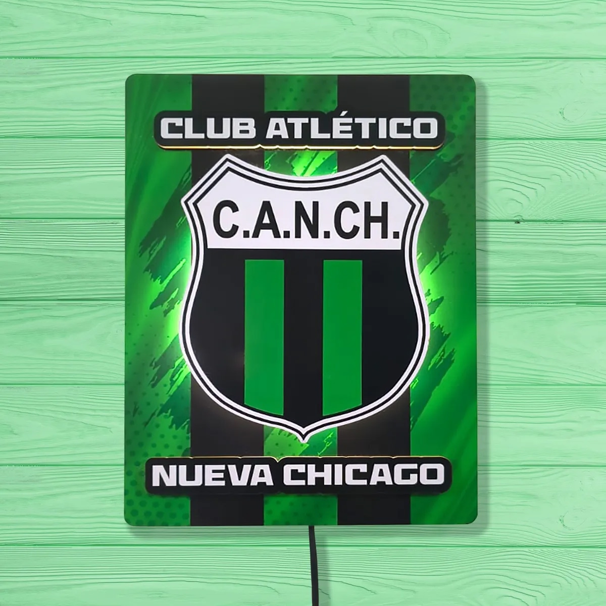 Cuadro De Futbol Con Luz De Chicago Chicago - Imagen 3