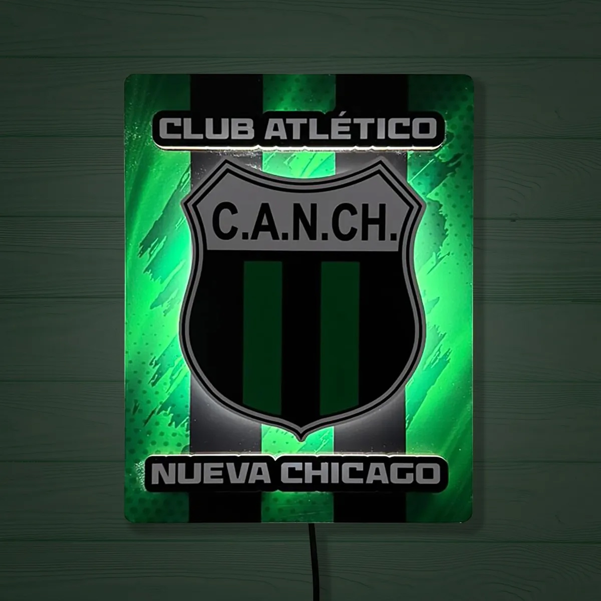 Cuadro De Futbol Con Luz De Chicago Chicago - Imagen 2