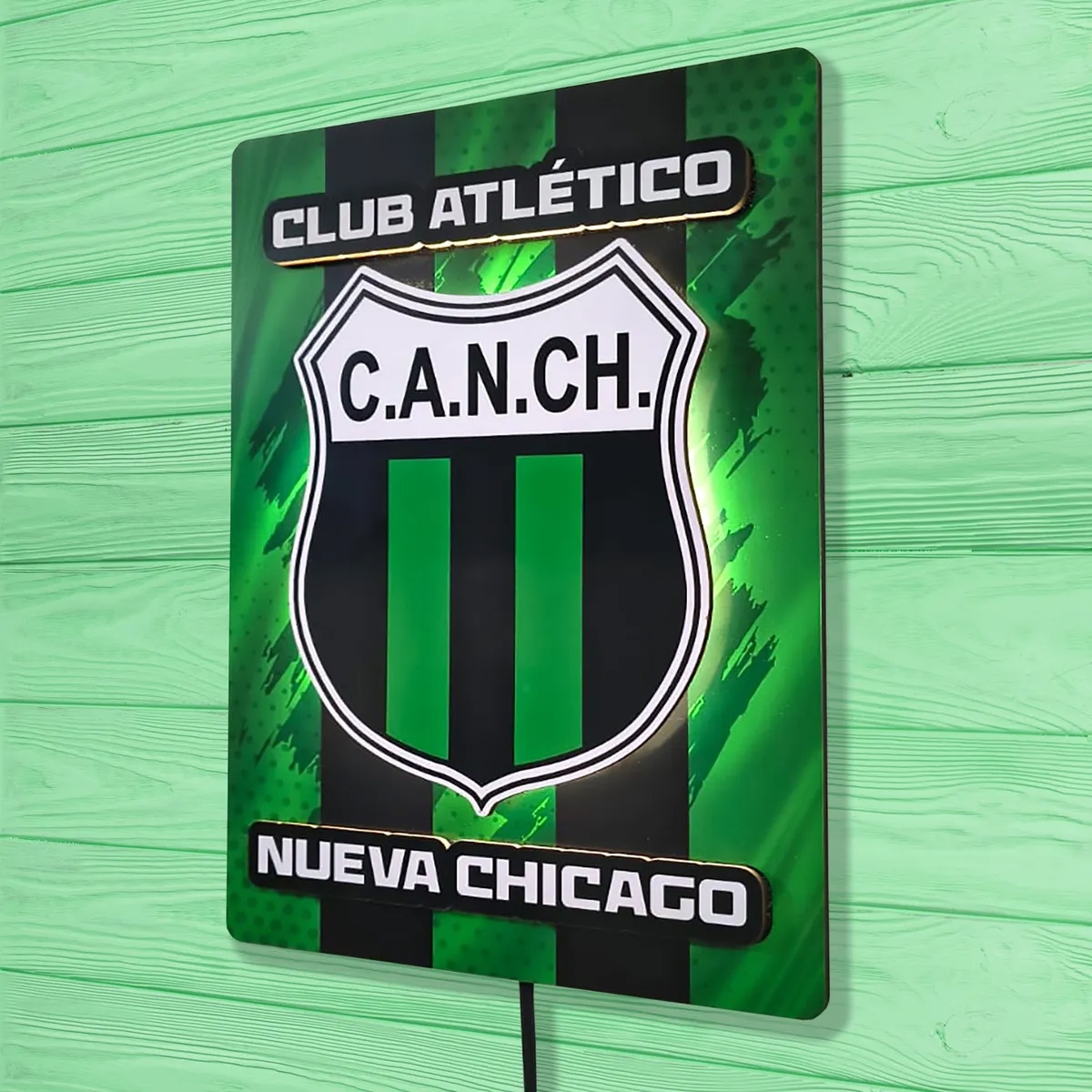 Cuadro De Futbol Con Luz De Chicago Chicago - Imagen 5