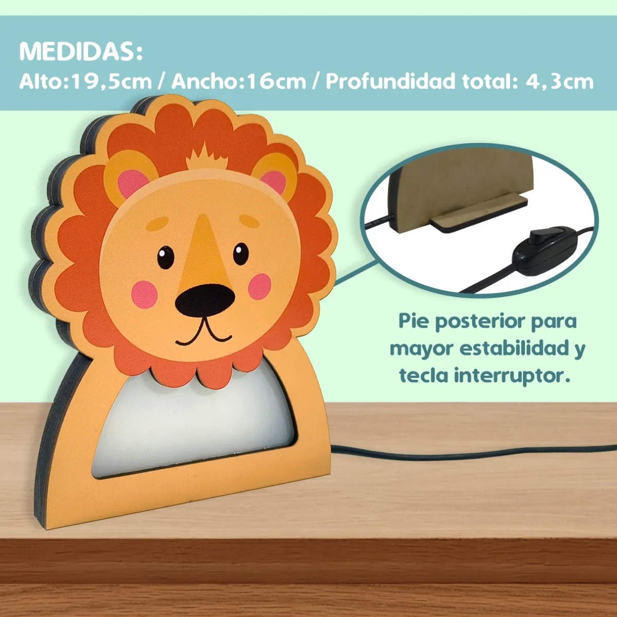 Velador Animalitos Varios Modelos Luz Led 220v - Imagen 4