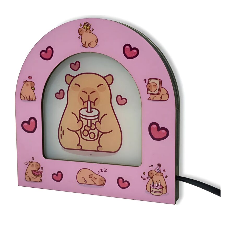 Velador Capibara Infantil Blanco