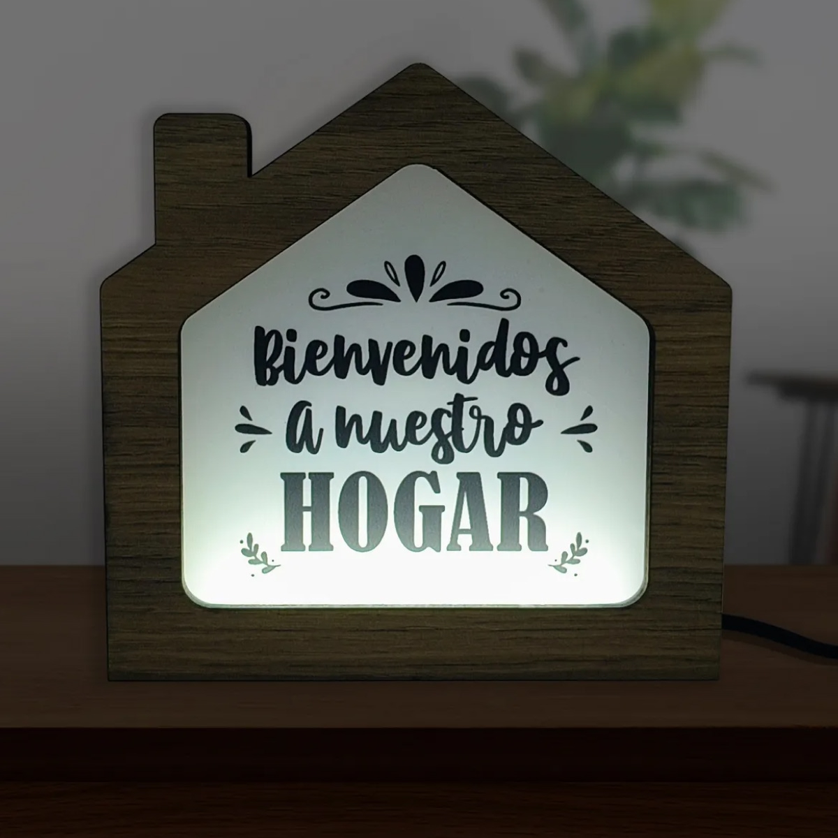 Velador Casita Con Frase - Imagen 2